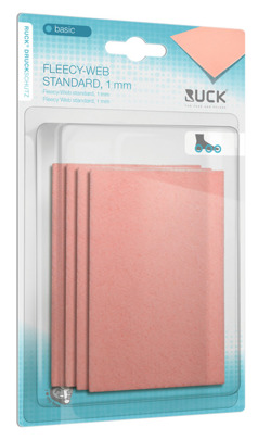 Odciążenie do stóp RUCK® Fleecy-Web Standard 100% bawełna, 4 płaty miękkie 7,5 x 11,6 cm, 1mm 