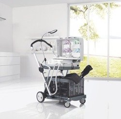 Składany wózek mobilny z koszykiem RUCK® CLAX-mobil